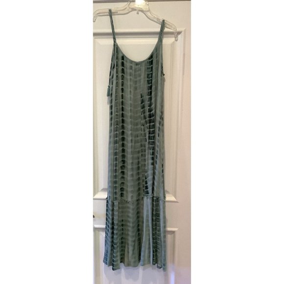 GGO Womens Green Sleeveless Dress Size Medium Lightweight Comfortable Boho - Picture 2 of 6